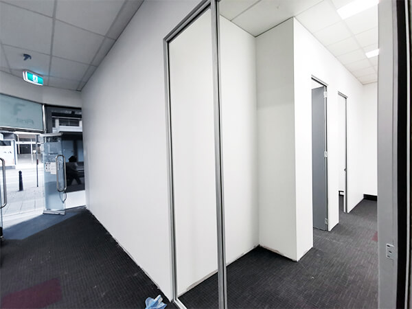 Parramatta_office_partition_steel_stud_wall_insulation_lobby_area_Feature