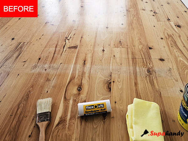 sanding scratches on timber floors before