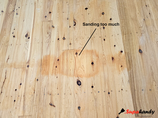 sanding too much scratches timber floors