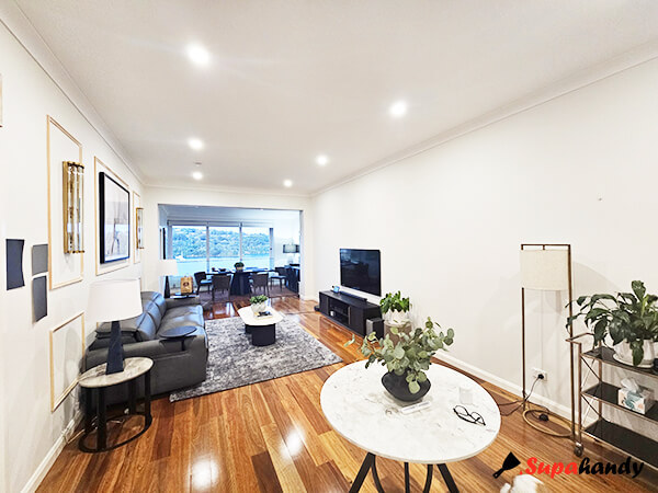 living room timber floors