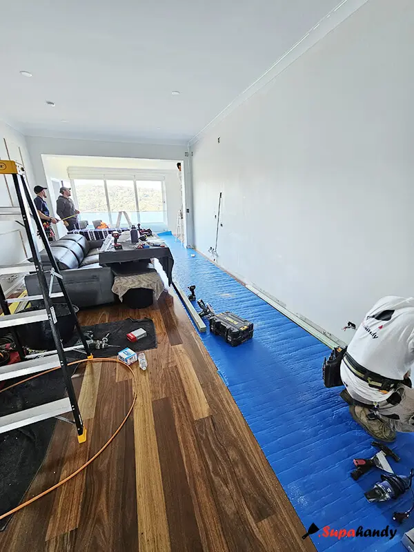 wood floor protection during construction