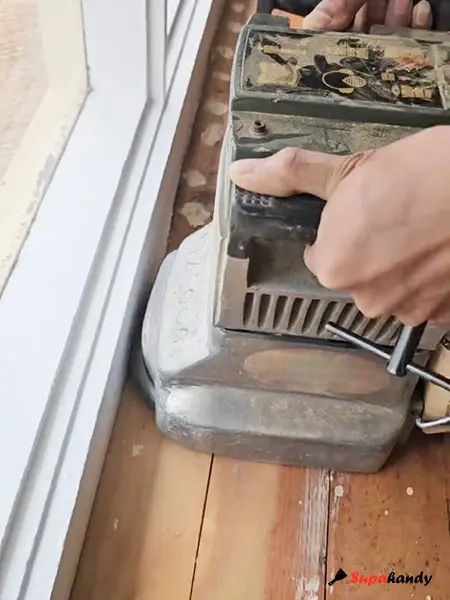 sand edge with edge sander